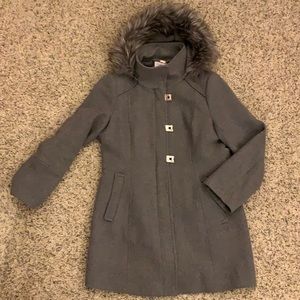 Calvin Klein Hooded Wool Coat